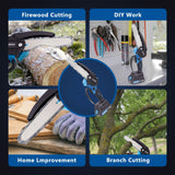 O-CONN Mini Chainsaw Cordless 6 Inch Handheld Chain Saw with Security Lock & Auto Oiler System, Portable Electric Small Chainsaw for Tree Branches, Courtyard, Household & Garden O-CONN