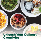 BELLA Immersion Hand Blender, Portable Mixer with Whisk Attachment - Electric Handheld Juicer, Shakes, Baby Food and Smoothie Maker, Stainless Steel, Red BELLA