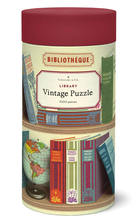 Cavallini 1000 Piece Puzzle, Library Books (PZL/Book) Cavallini