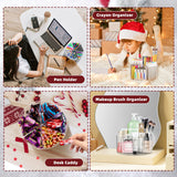 Absonic Acrylic Pen Holder Pencil Organizer, 360-Degree Rotating Pencil Holder, Crayon Organizers for Kids Marker Organizer Caddy Art Supply Kids Desk Organizers for Office Home School Absonic