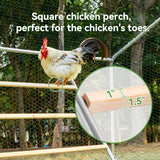 PETSFIT Square Chicken Roosting Perch, Perfect for Backyard Poultry, Chicken Perch for Coop, Easy to Assemble&Clean, Farm Chicken Toys (55" L x 40" W) Petsfit