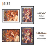 upsimples 19.7x27.6 Puzzle Frame, Display 18x24in with Mat or 50x70cm Without, Wall Hanging 1000 Pieces Puzzles Frames, Black, 1 Pack upsimples