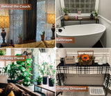 Tigerden Industrial 33" Narrow Console Table, Sofa Table for Entryway, Couch Table, Entrance Side Table for Hallway, Living Room, Foyer, Corridor, Bedroom, Rustic Brown and Black Tigerden