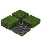 Yaheetech 12" x 12" Artificial Grass, Turf Tiles Interlocking Self-draining Grass, Fake Grass, Grass Pad for Dogs Potty, Patio, Balcony, Outdoor, Floor Decor, Pet, 27 Pack Yaheetech