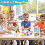 GAGAtoad 36 Colors Ultra Light Air Dry Clay Kit with Pressing Board Modeling Clay Plastic Tools, with Guide Book for Boys and Girls Age 3-12 Year Old Gift Toy Clay Art Crafts GAGATOAD