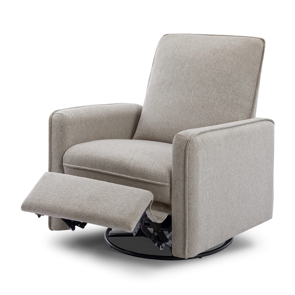 DaVinci Penny Recliner and Swivel Glider in Performance Grey Eco-Weave, Water Repellent & Stain Resistant, CertiPUR-US Certified DaVinci