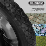 DURIGID 8 Inch Heavy Duty Gate Wheels - Prevent Gate Sagging, Black 2 Pack DURIGID