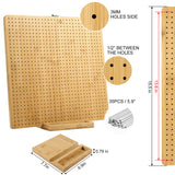 Aulin 15.5"" x 15.5"" Foldable Crochet Blocking Board with Pegs | 35 Stainless Steel Rod Pins - Upgrade Large Blocking Boards for Crochet Projects, Gifts for Crocheters, Mothers, Grandmothers Aulin