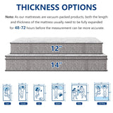 Queen Size Mattress, 14 Inch Hybrid Queen Mattress In a Box with Gel Memory Foam, Individually Wrapped Pocket Spring, Motion Isolation, Pressure Relief, Medium Firm, CertiPUR-US Certified, 60"*80"*14" 6V-Sermmoo