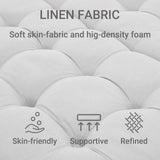 Tbfit Large Square Storage Ottoman Bench, Tufted Upholstered Coffee Table with Lift Top & Solid Wood Legs, Oversized Storage Ottomans Toy Box for Living Room (Beige) Tbfit