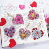 choyaxo 10 Pack Valentine's Day Diamond and Painting Keychain DIY Diamond and Painting Kits for Adult Beginners Love Heart Keychain choyaxo