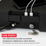 Hornady Rapid Safe Night Guard – Nightstand Gun Safe with RFID Reader, Clock, USB Ports – RFID Safe for Fast, Multiple Method Entry – Includes Rapid Safe, 3 Methods of Entry and Security Cable Hornady