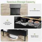 Coffee Table, Lift Top Coffee Tables for Living Room, Small Modern Wooden Center Tables with Storage Shelf and Hidden Compartment Zibbizo