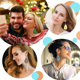 Palksky 50pcs Sublimation Blanks Products - Sublimation Earring Blanks with Earring Hooks and Jump Rings for Halloween Christmas Women Girls DIY Earring Project Sublimation Accessories Palksky