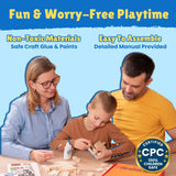 Build & Paint Your Own Wooden Cars-5 Unique & Easy Assemble Model Race Cars to Paint, DIY Arts & Crafts Activity Kit for Kids Boys, Painting Craft Kits, Build A Car Art Stuff for Ages 6 Year Old & Up BeadHub