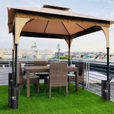 Eurmax USA Weight Bags for Pop up Canopy Outdoor Shelter,Gazebo Instant shelter Leg Canopy Weights, Sand Bags, Set of 4(Black) Eurmax