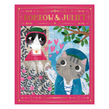 Mudpuppy Romeow & Juliet Bookish Cats Puzzle, 100 Pieces, 10.75” x 13.5” – Jigsaw Puzzle for Ages 6 and Up, Features an Adorable Cat Portrait with Foil Embellishments, Thick, Sturdy Pieces, Multicolor Mudpuppy