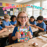 Joyclub DIY Mosaic Photo Frame Craft Kit Mosaic Kits for Kids and Adults Creative Arts and Crafts Mosaic Tiles Home Decor Handmade Christmas Birthday Gifts for Girls Ages 6-12 Joyclub