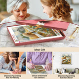 FHBUBPUP Diamond Painting Kits for Adults, Farm Animal Diamond Painting Art for Beginner, DIY Horse & Dog Diamond Art Kit, Gem Bead Painting Art Craft for Fall Home Decoration 12×12Inch FHBUBPUP