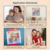 WSLWXSHM 5D Special Shape Diamond Art Kits for Beginners, Diamond Painting Kits for Adults Butterfly, Crystal Rhinestones Diamond Painting for Home Wall Decoration Gift 12×12inch/30×30cm, Flower WSLWXSHM