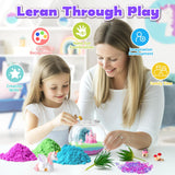 VigorFun Unicorn Terrarium Kit for Kids - Creative LED Night Light Gifts for Girls Birthday Age 3+, DIY Arts & Crafts Light Up Kit, Unicorn Toys for Kids 4 5 6 7 8 9 10 Year Old VigorFun