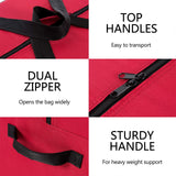 Sattiyrch Christmas Tree Storage Bag,Fits Up to 6 ft Tall Artificial Tree,Heavy Duty 600D Canvas Red Christmas Tree Storage Container with Sleek Dual Zipper and Durable Handles,45" x 15" x 20" Sattiyrch