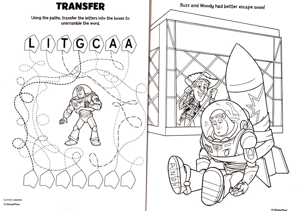 Pixar Disney Toy Story - Gigantic Coloring & Activity Book - 120 Pages Disney