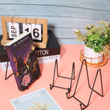 Mixweer 24 Pcs Plate Stands for Display Metal Display Stand Photo Easel Stand Book Holder Picture Stand for Decorative Display Easels Picture Frame Stand Plate Rack (4.3 Inch, 6 Inch) Mixweer