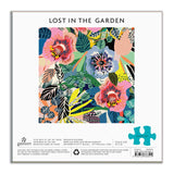 Galison Kitty McCall Lost in The Garden 500 Piece Puzzle from Galison - 20" x 20" Jigsaw Puzzle, Bright Botanical Artwork, Fun and Challenging Activity for Adults, Makes a Great Gift! Galison