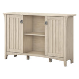Bush Furniture Salinas Storage Cabinet with Doors, Antique White (SAS147AW-03) Bush Business Furniture