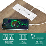 YITAHOME TV Stands for Living Room, Modern Entertainment Center with Power Outlets for Television up to 65 Inch, Farmhouse Media Console TV Cabinet with Adjustable Shelf & Open Shelves, White YITAHOME