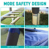 Skywalker Trampolines 9x15 FT Rectangle Trampoline with Safety Net, ASTM-Approved Outdoor Backyard Fun for Kids & Teens Skywalker Trampolines