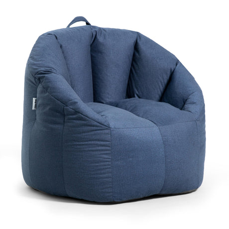 Big Joe Milano Lenox Denim Cobalt Beanbag Chair Big Joe