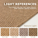 KOZYFLY Boho Runners for Hallways 2x6 ft Washable Hall Carpet Runner Rubber Backed Kitchen Rug Non Slip Woven Cotton Entryway Runner Rugs Floor Runners for Indoor Hallway Bedroom, Tan/Orange/Brown KOZYFLY