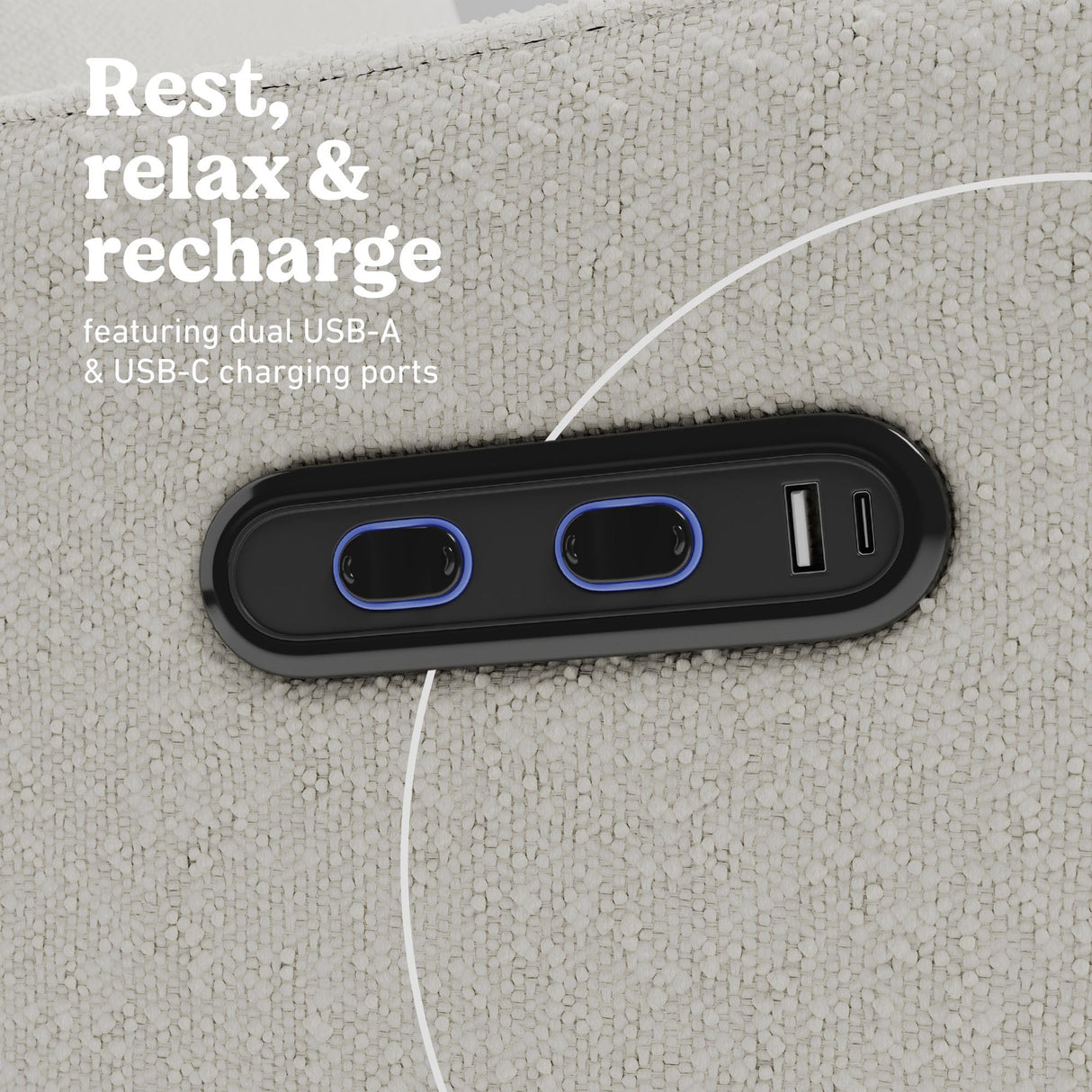 Graco Teddi Power Recliner Swivel Glider (Ivory Boucle) – Electronic Power Recline, USB-A & USB-C Charger, Premium Cushioning & Comfort Graco