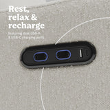 Graco Teddi Power Recliner Swivel Glider (Ivory Boucle) – Electronic Power Recline, USB-A & USB-C Charger, Premium Cushioning & Comfort Graco