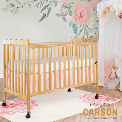 Dream On Me Carson Classic 3-in-1 Convertible Crib in Natural