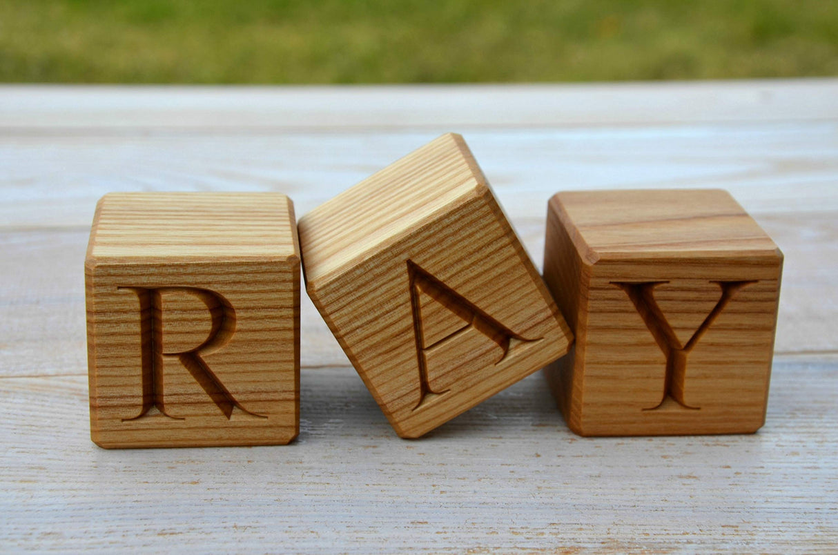 Personalized Wood Blocks - Personalized Baby Letter Blocks - Wood Letter Blocks - Custom Wood Blocks - Nursery Decor - Name Blocks Klik Klak Blocks
