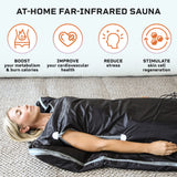 LifePro Sauna Blanket for Detoxification - Portable Far Infrared Sauna for Home Detox Calm Your Body and Mind Large Black LifePro