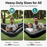 Kootek Camping Hammock 500 lbs Capacity, Portable Hammocks with Tree Straps & Attached Carry Bag, Camping Essentials Gear, Perfect for Outside Indoor Hiking Beach Backpack Travel Kootek