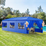 Party Tent 10x30 Outdoor Wedding Tents for Parties, Heavy Duty Canopy Event Tents for Parties Gazebo Shelter with 8 Removable Sidewalls Waterproof Party Wedding BBQ Events Tent Shelter susici