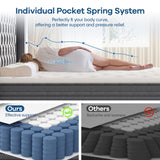 Looallyy 12 inch Queen Mattress, Mixed Memory Foam Box Mattress, Independent Bagged Spring, Sports Isolation, deep Sleep Looallyy