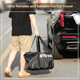 TURBRO 19 Inch Smokeless Fire Pit for Outdoor Wood Burning, Portable 304 Stainless Steel Camping Stove with Stand, Removable Ash Pan, Waterproof Storage Bag, Unique Nested Design, Pluto R19-SS, Silver TURBRO