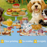 Funny Dog Puzzles for Adults, Dog Jigsaw Puzzle 1000 Piece, Picnic Puppy Food Puzzles (19.7 * 27.6 inches) IdeaBazar