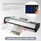 SINCHI Robust 6-Roller Laminator Machine with LCD Display, 3-10 Mil, Heavy Duty, 13-inch Thermal Laminating Machine for Commercial Use, 1.5-Minute Warm-up, 90 Inches/Minute, 105 Settings & 99 Memories SINCHI