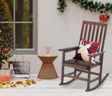 Mederlo Acacia Wood Outdoor Rocking Chair, Patio Rocker for Front Porch, Deck, Indoor Mederlo