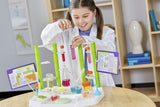 Thames & Kosmos Ooze Labs Chemistry Station Science Experiment Kit, 20 Non-Hazardous Experiments Including Safe Slime, Chromatography, Acids, Bases & More, Multi-Color Thames & Kosmos