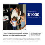 Epson EcoTank ET-3830 Wireless Color All-in-One Cartridge-Free Supertank Printer with Scan, Copy, Auto 2-Sided Printing and Ethernet – The Perfect Printer Productive Families,White Epson