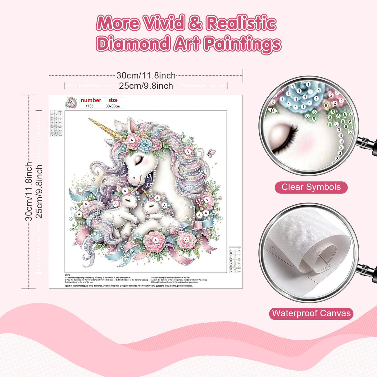 Bowetile Special Shape Diamond Art Painting Kits for Adults Beginners, Horse Diamond Art Painting Kits, 5D DIY Diamond Crystal Rhinestones Gem Art for Adults, Home Wall Decor 12ﾗ12 Inch Bowetile