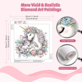 Bowetile Special Shape Diamond Art Painting Kits for Adults Beginners, Horse Diamond Art Painting Kits, 5D DIY Diamond Crystal Rhinestones Gem Art for Adults, Home Wall Decor 12ﾗ12 Inch Bowetile